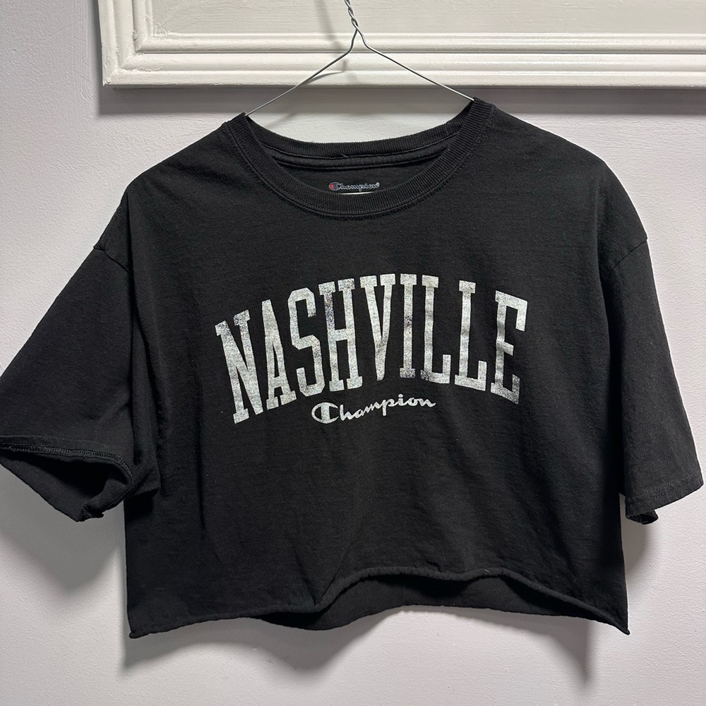 Champion Black Nashville Crop Top
